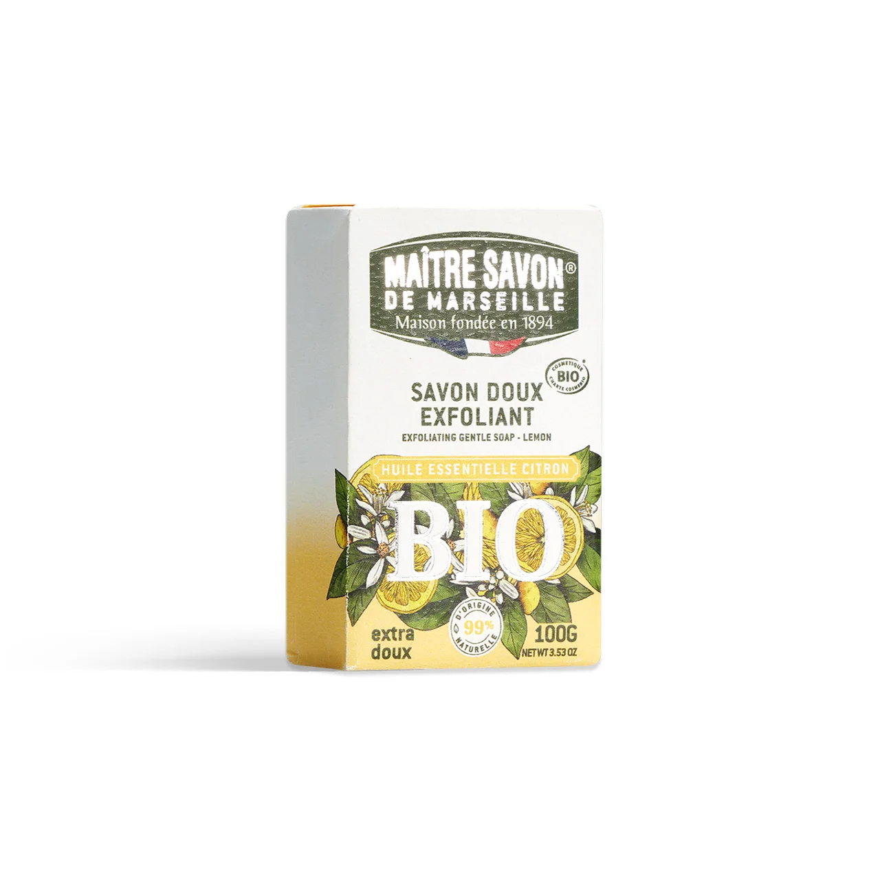 SAVON MARSEILLE 100G - Citron Exfoliant - COMPAGNIE DU MIDI